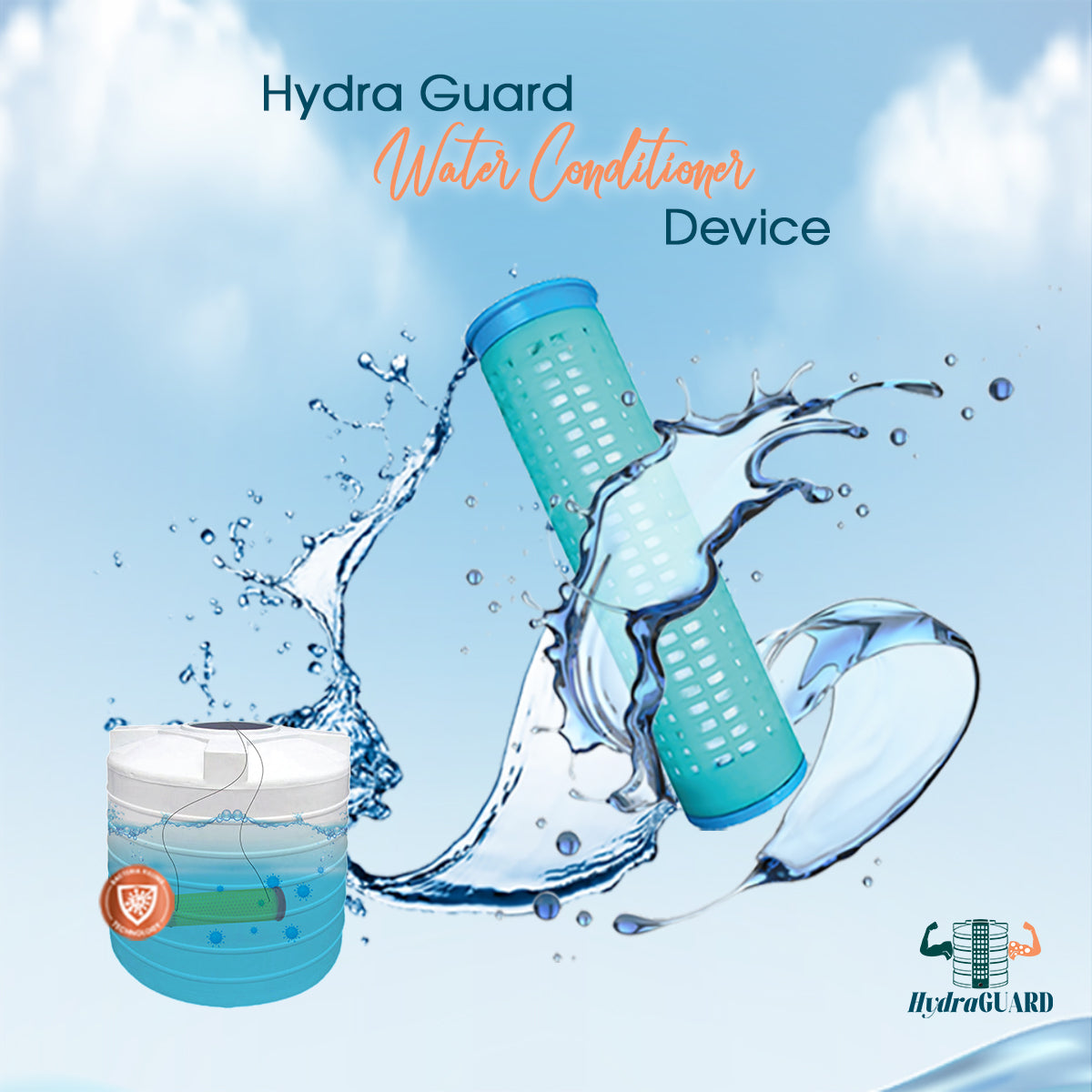 Hydra Guard Pro Best For 1,500Ltr To 2,000Ltr Water tank Conditioner