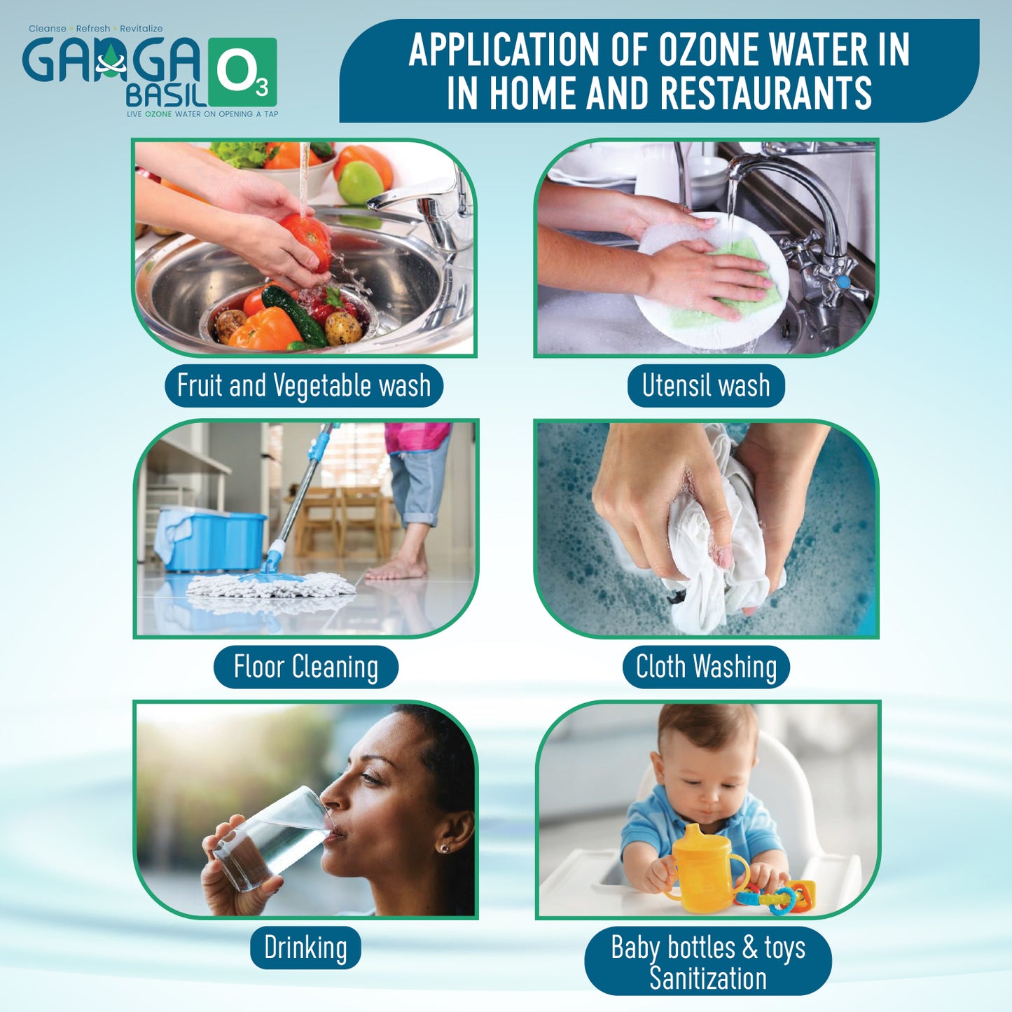 Ganga Basil O3 a Live Water Ozonizer