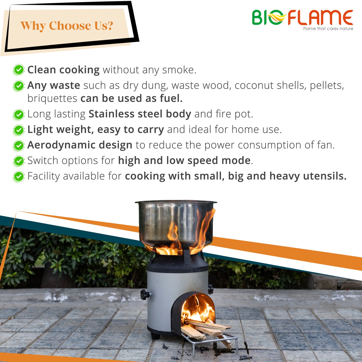 PEPL Bioflame Natural Draft Stove BFNDS
