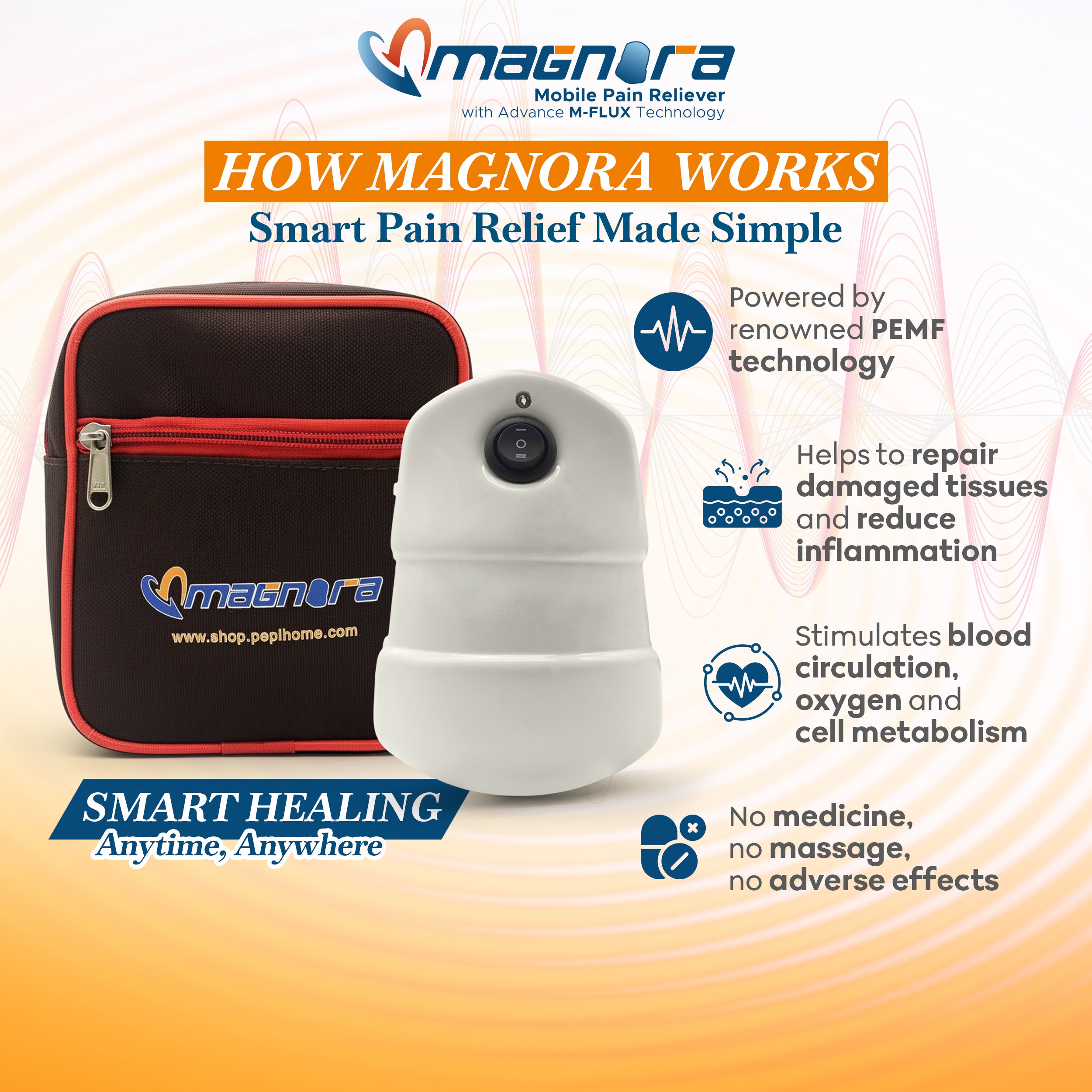 Magnora: Portable PEMF wellness Device – PEPL Home