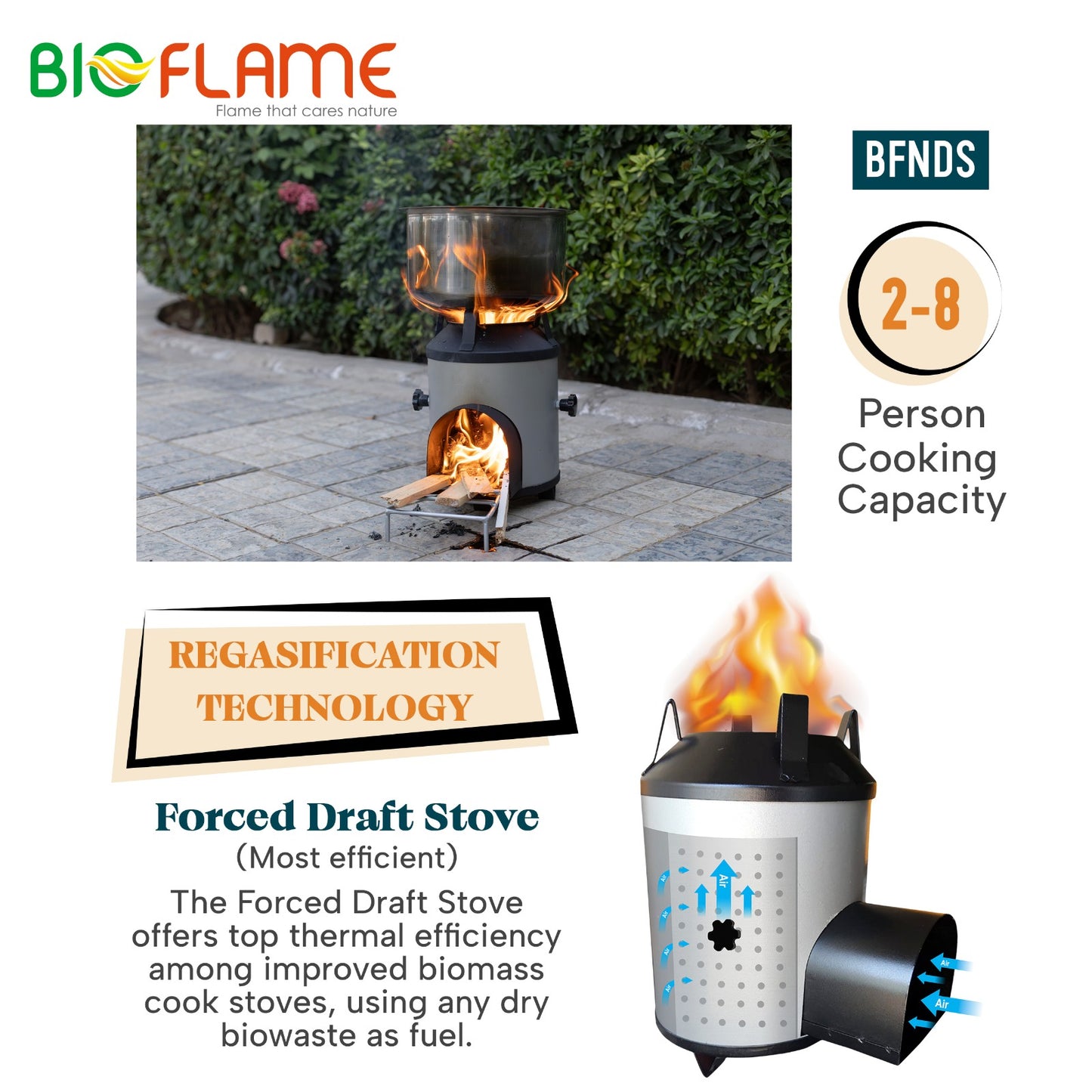 PEPL Bioflame Natural Draft Stove BFNDS