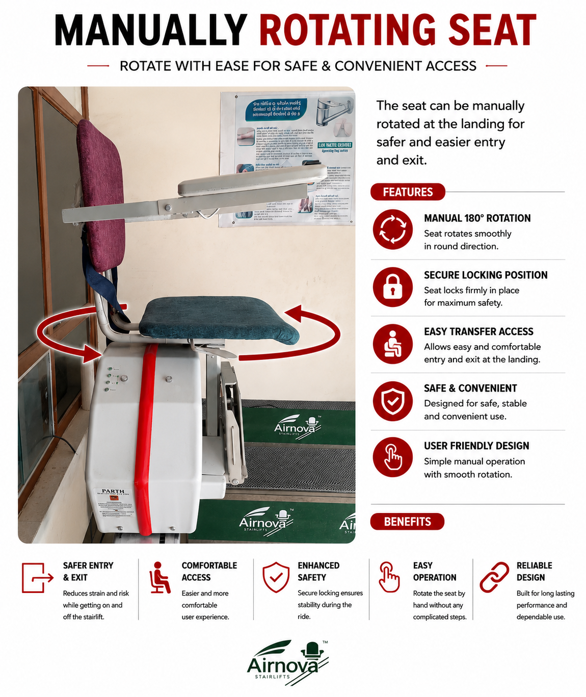 AirNova Stairlift - India's First Stairlift Manufacturing Company